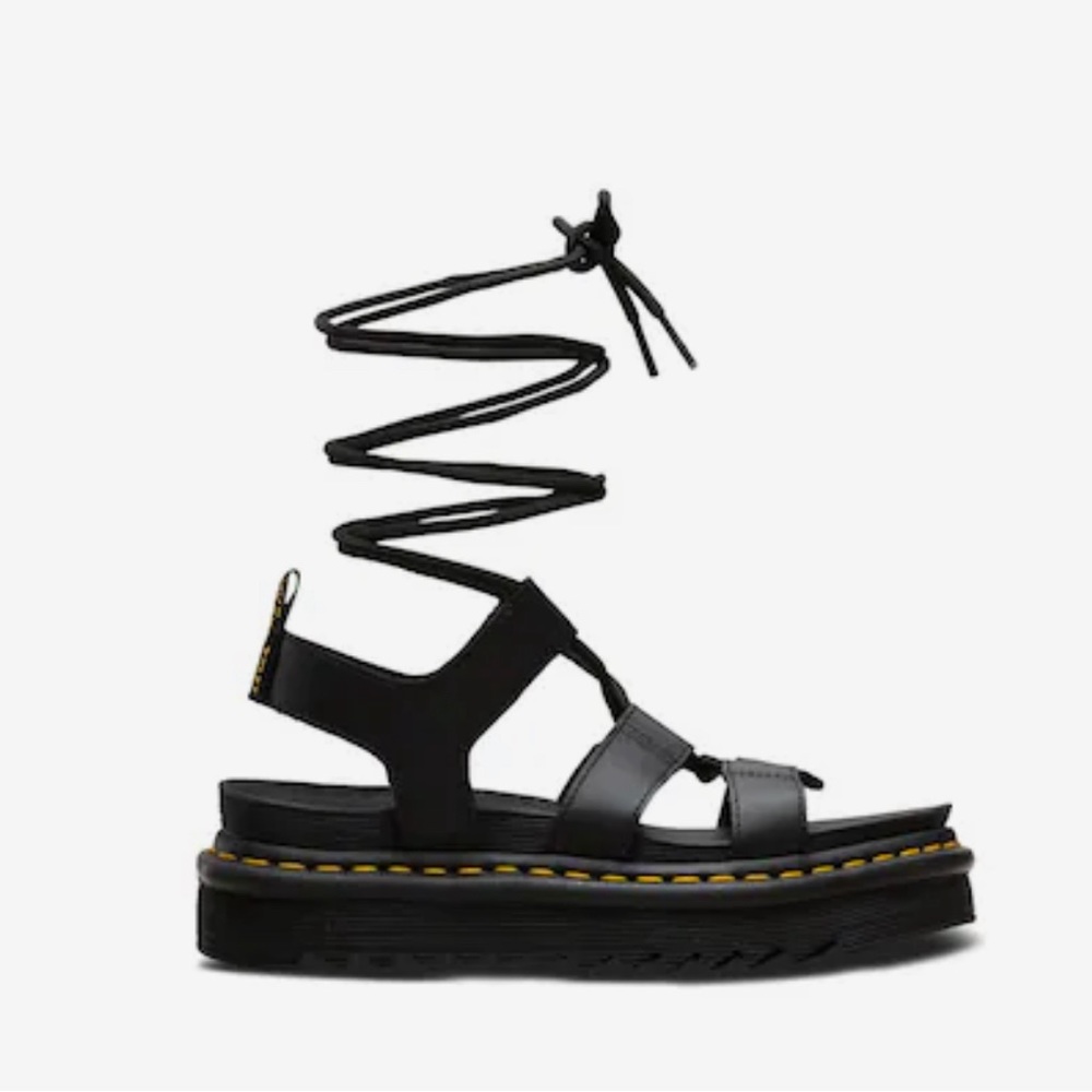 Dr Martens Nartilla leather sandals in black